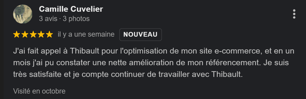 avis camille&nbsp;: 5 étoiles