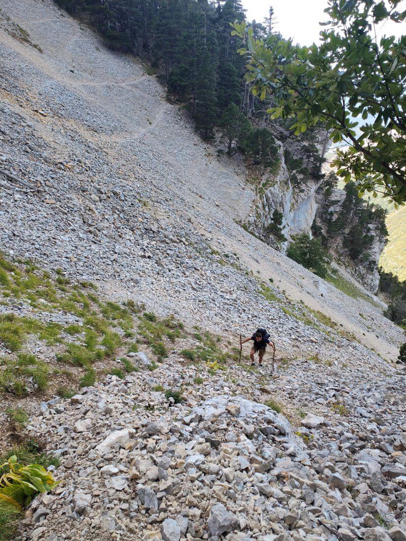 Passage du Col des Bachassons