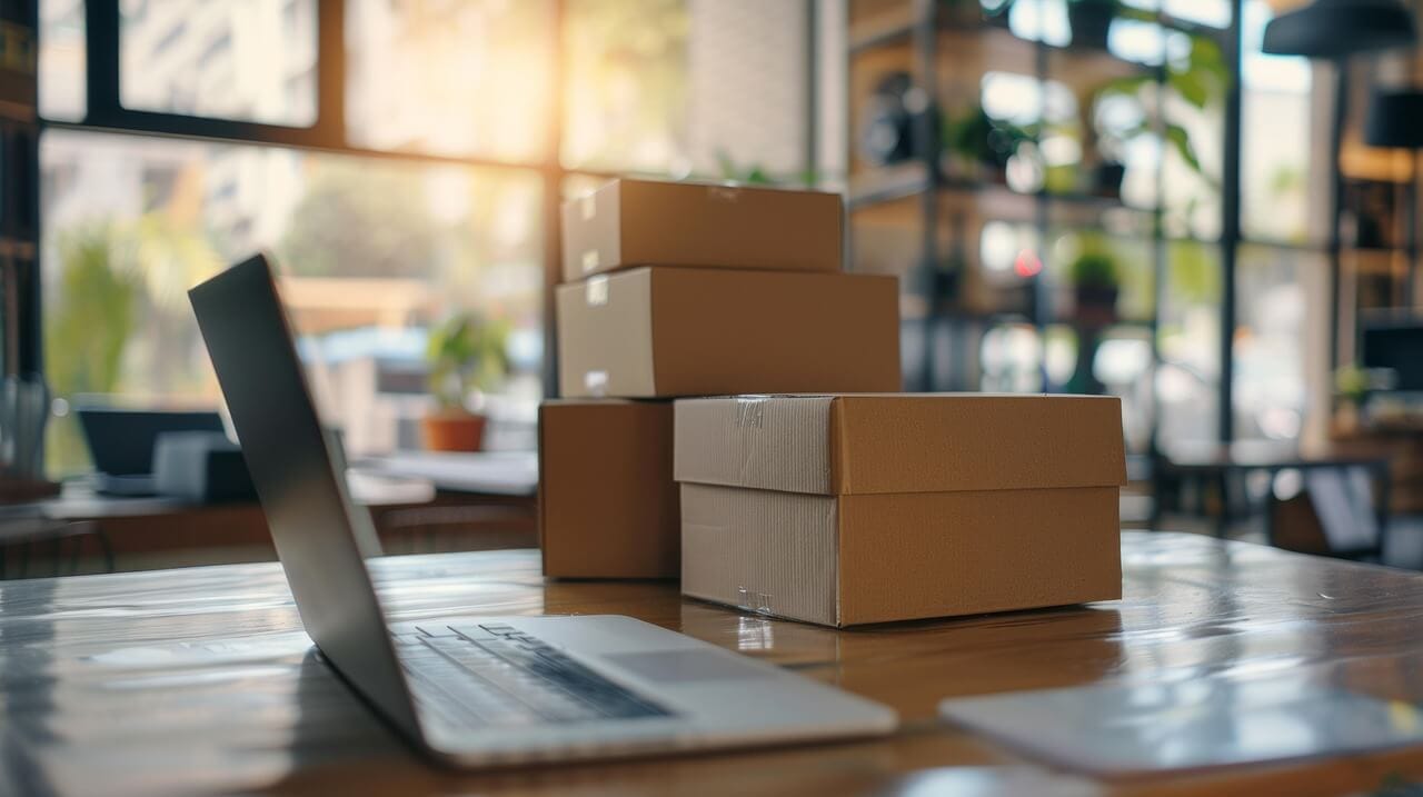colis d'un site e-commerce